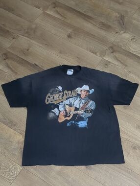 Vintage George Strait Country Music Graphic Tee 2002 Men's Size XL